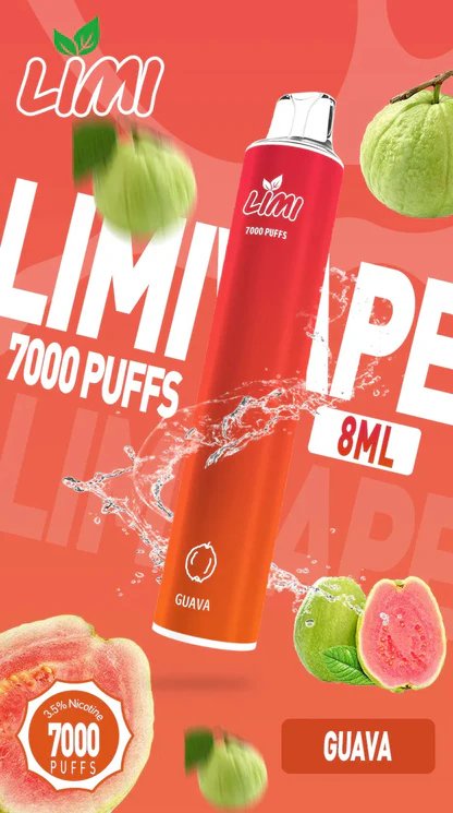 【LIMI】7000口拋棄式電子煙 吸氣即亮LED燈條 8ml 650mAh可充電 3.5%尼古丁鹽 冰感水果系列 現貨秒發:圖片 8