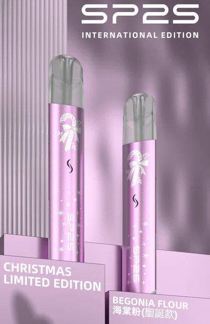SP2S 國際版 聖誕限定主機 鹿頭雪花立體浮雕工藝 幻彩LED 呼吸燈條 完美兼容一代煙彈 Type-C 閃充 台灣現貨秒發:圖片 2